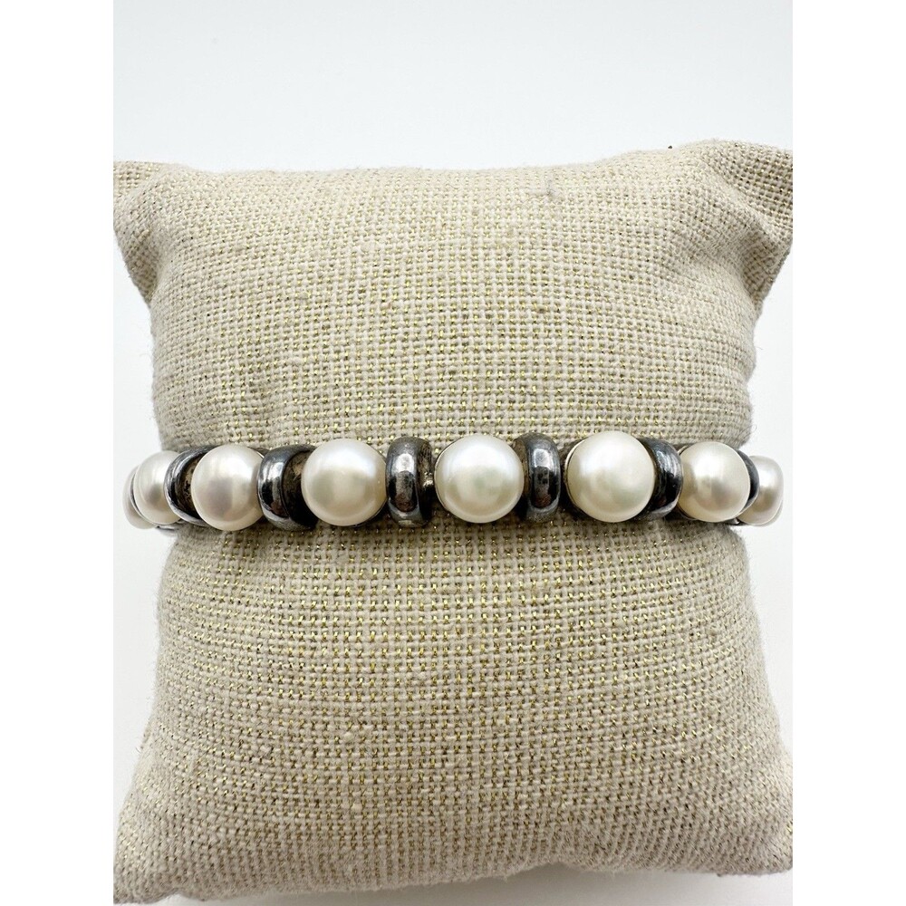 Honora Sterling Silver Freshwater Pearl Bracelet 7.5”